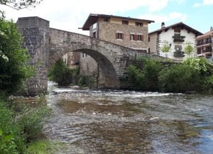 Puente de la Rabia en Zubiri, Navarra