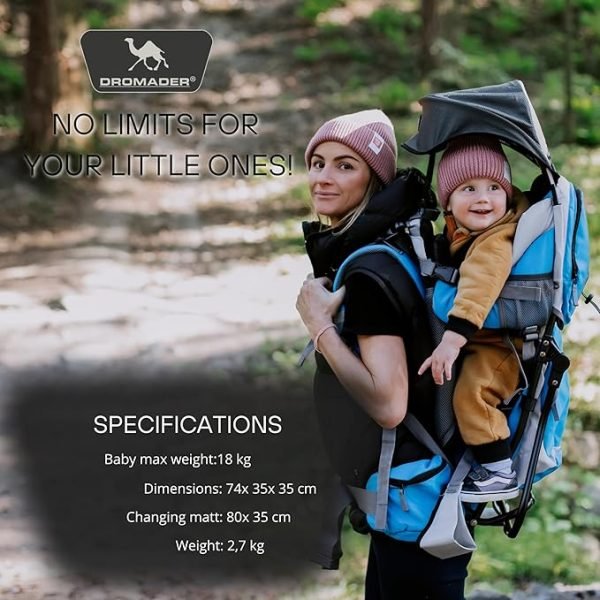 DROMADER Mochila Portabebés Montaña - Imagen 6