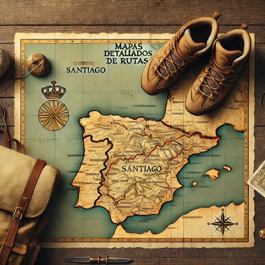 Mapas detallados del Camino de Santiago