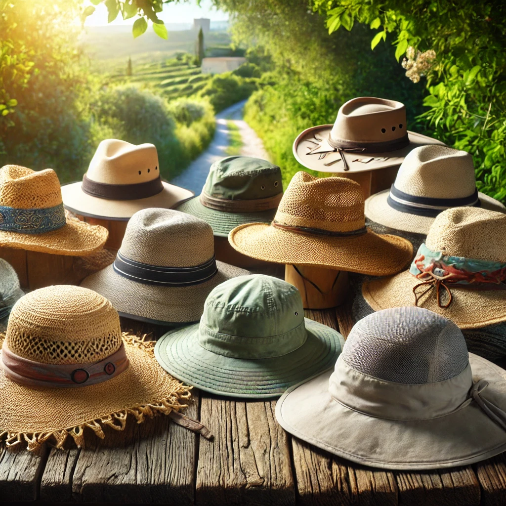 Gorras y Sombreros para el Sol en el Camino de Santiago