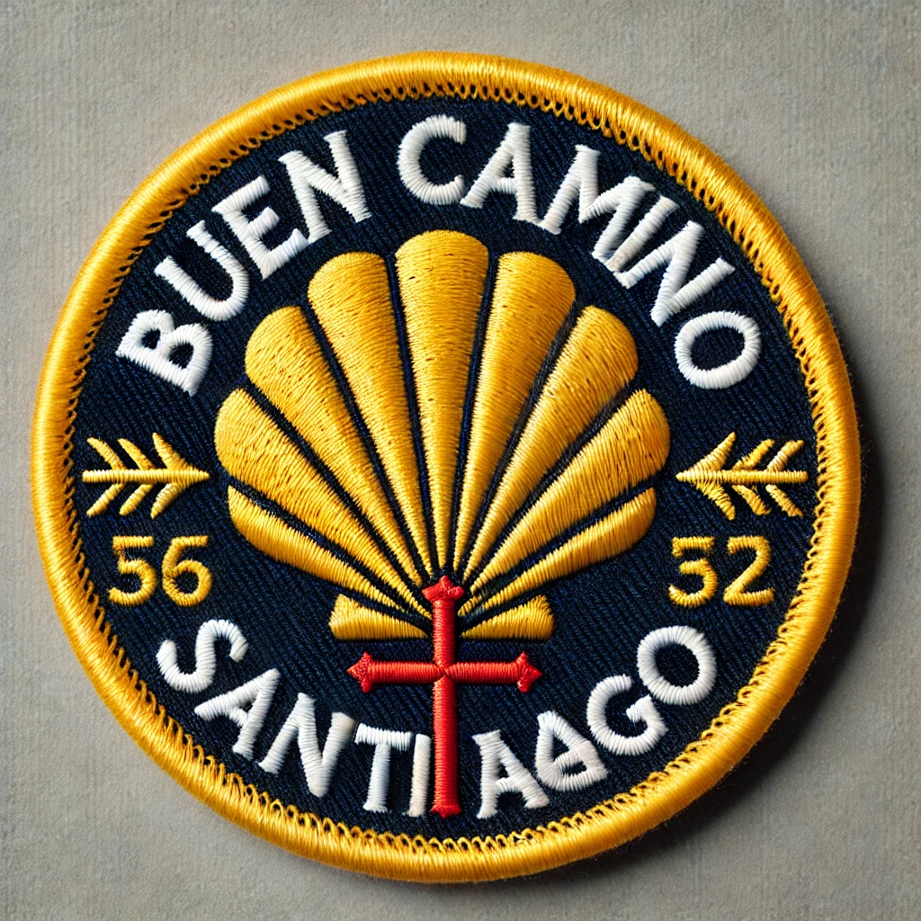 Parche y pins del Camino de Santiago