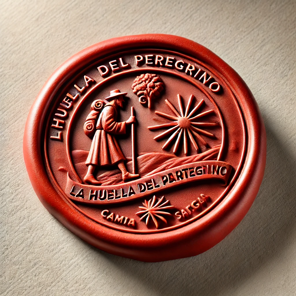 Sello de credencial de peregrino personalizado