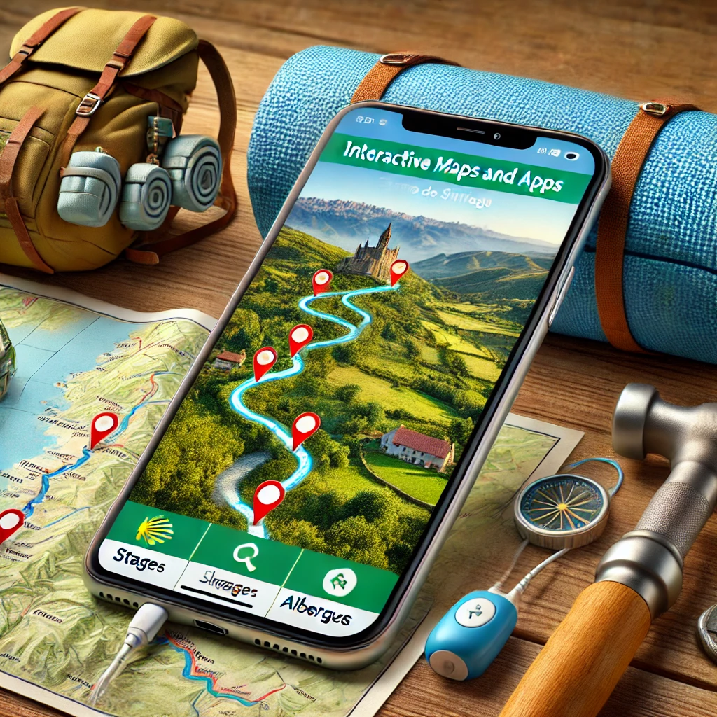 Mapas interactivos y aplicaciones para el Camino de Santiago