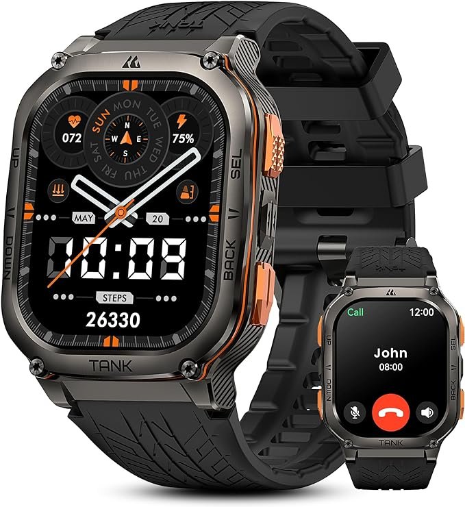 KOSPET Tank M3 Ultra Reloj Inteligente con GPS Integrado y Pantalla AMOLED