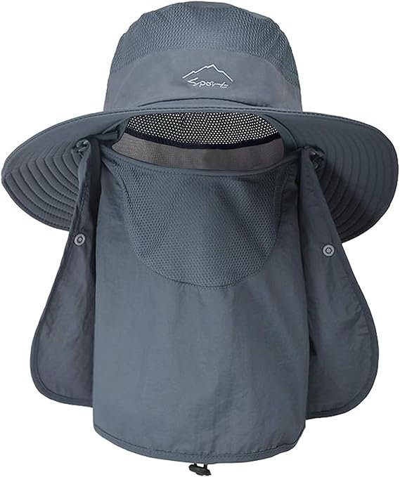 Sombrero de Sol con Protección Facial y Cuello
